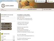 Tablet Screenshot of leseklubben.avento.no